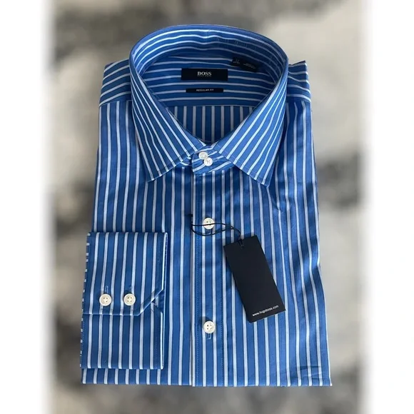 hugo boss blue dress shirt Boss J25o35 Long Sleeve Shirt Blue 8 Years
